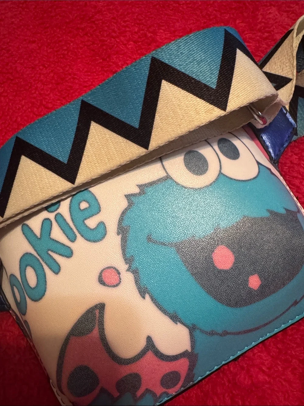 Cookie Monster Blue Kids Fanny Pack Belt Bag